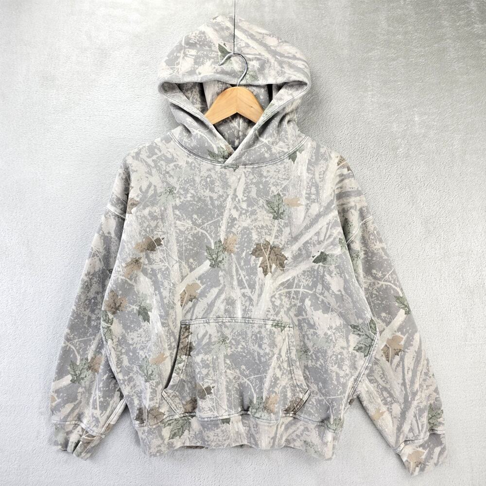 Abercrombie & Fitch Soft Essentials Pullover Hoodie Sweatshirt Mens XS Tree Camo